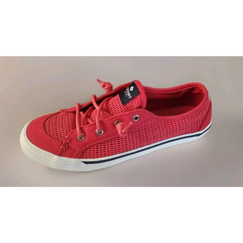 NIB Sperry Lounge LTT Mesh Red Slip On Sneaker 8.5M 39.5 - Picture 12 of 13